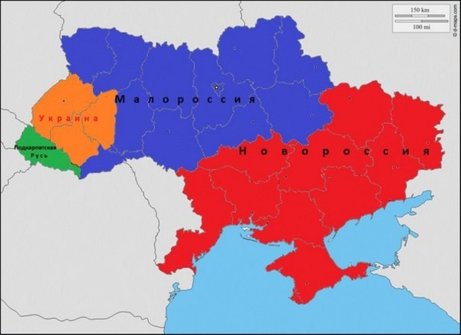 Новая карта россии с крымом и донбассом