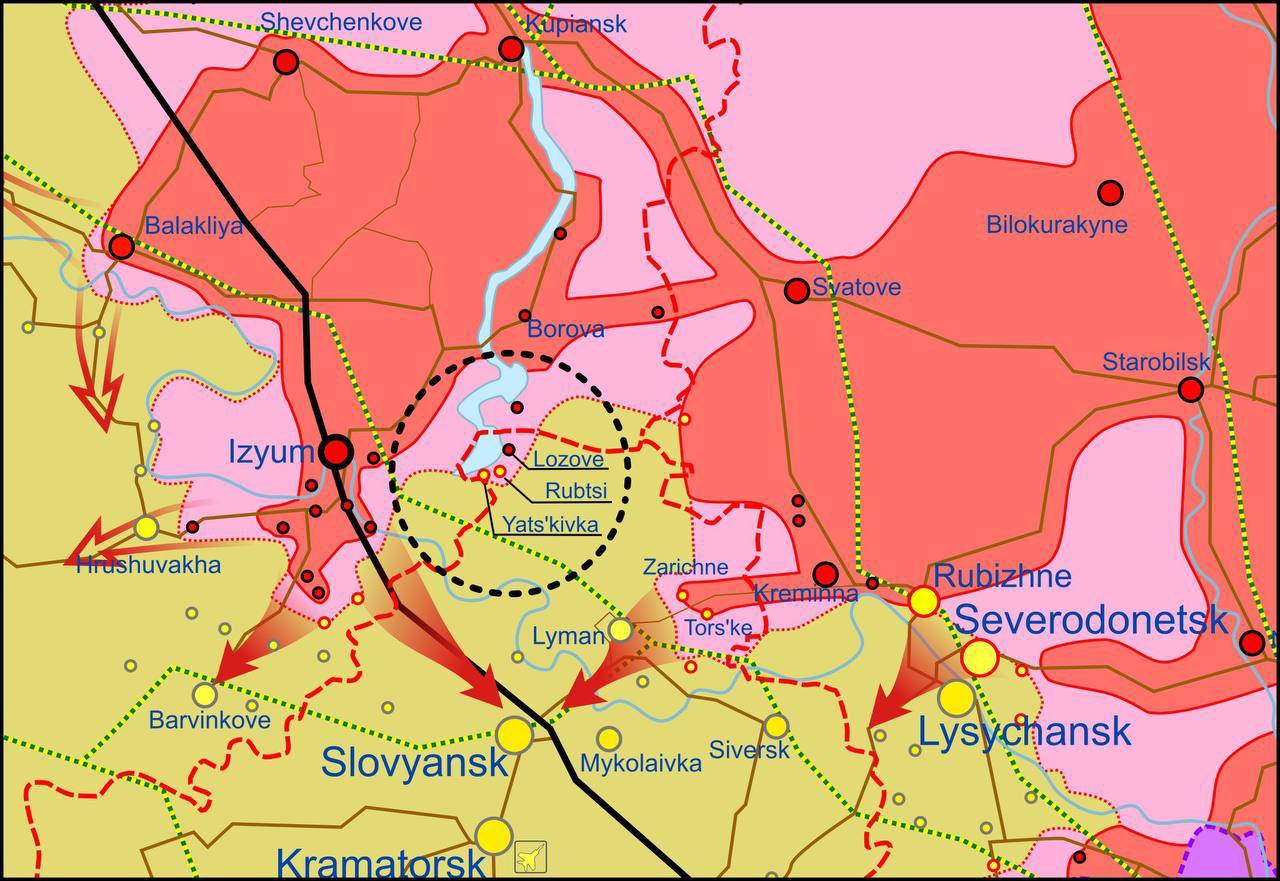 Карта изюма харьковской области