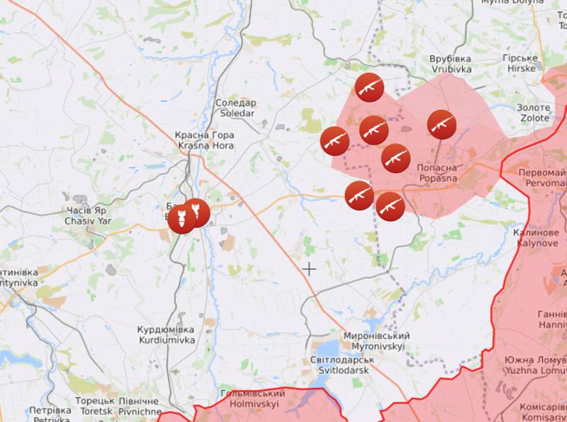 Карта украины соледар город на карте