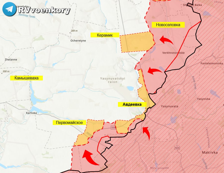 Карта авдеевка донецкой области боевые действия