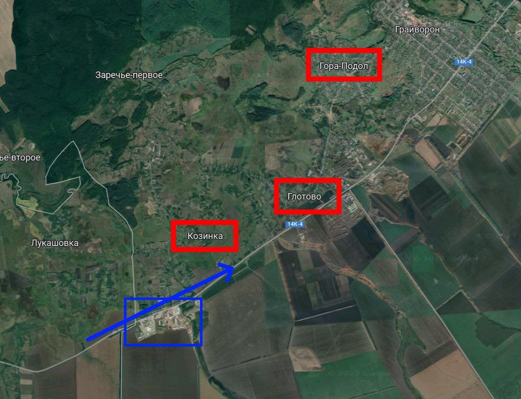 Карта грайворонского района белгородской области подробная с деревнями