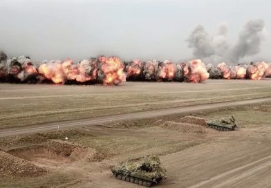 МО РФ: Экипаж ТОС-2 «Тосочка» на видео накрыл снарядами опорники ВСУ